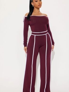 *Sold Out* Brand New. Two-Piece Set with White Piping